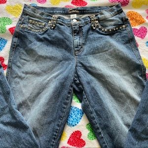 Cache rhinestone jeans